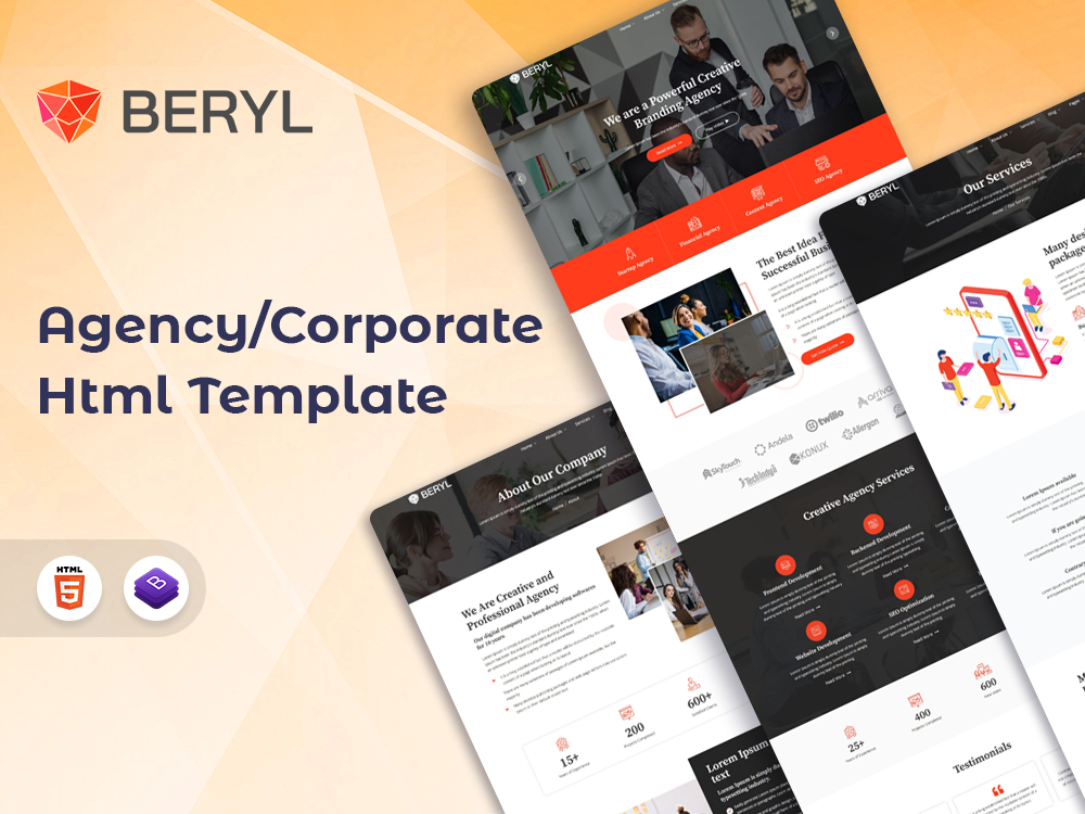 Beryl - Agency/Corporate HTML5 Template